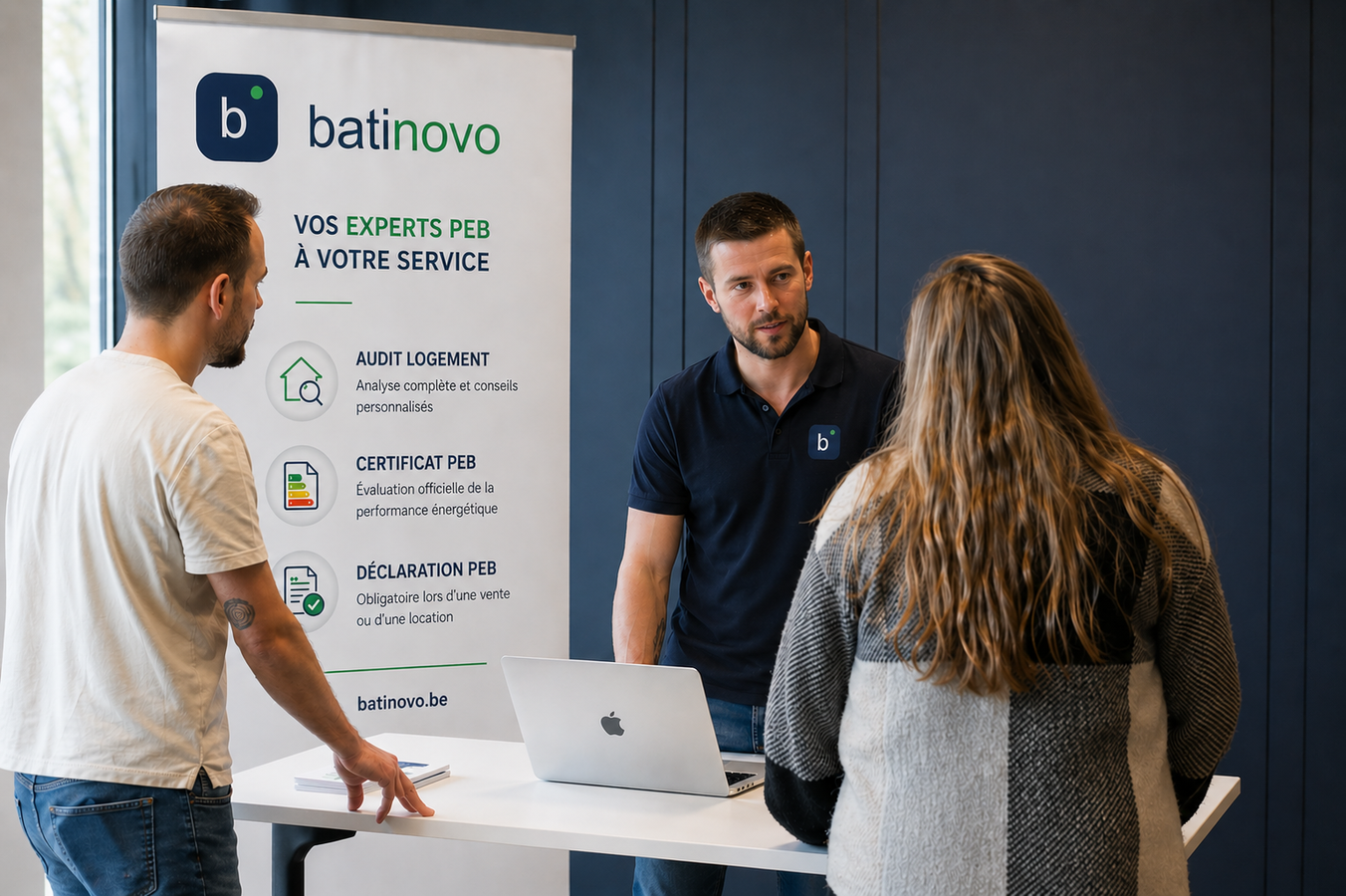 L'équipe Batinovo à la rencontre des propriétaires wallons lors d'une foire de la rénovation